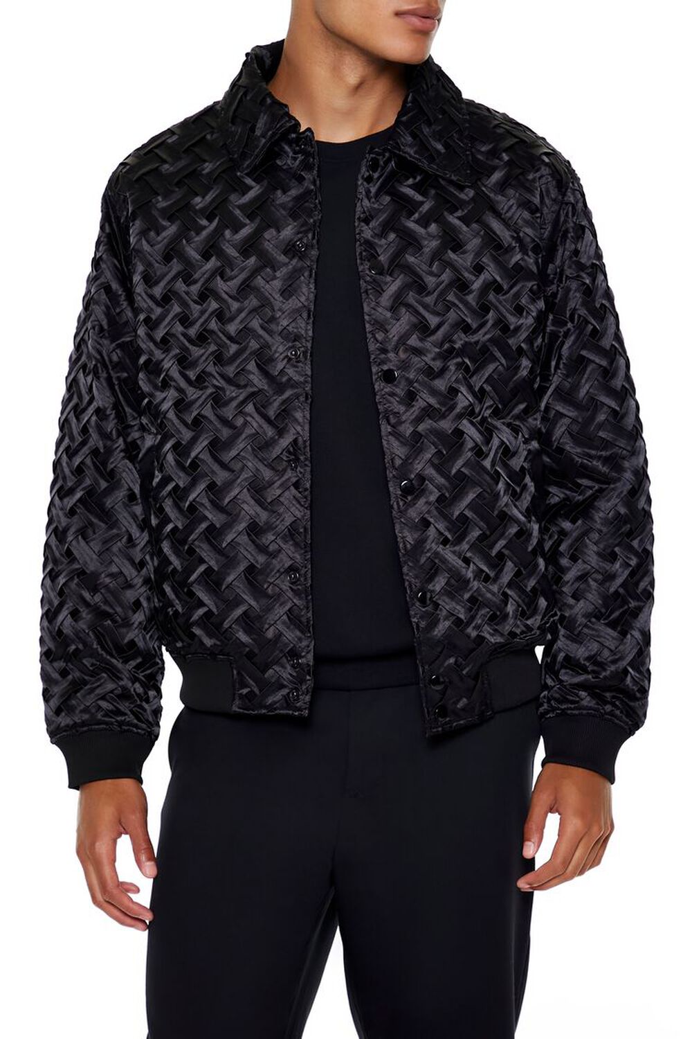 Chaqueta Bomber Texturizada 