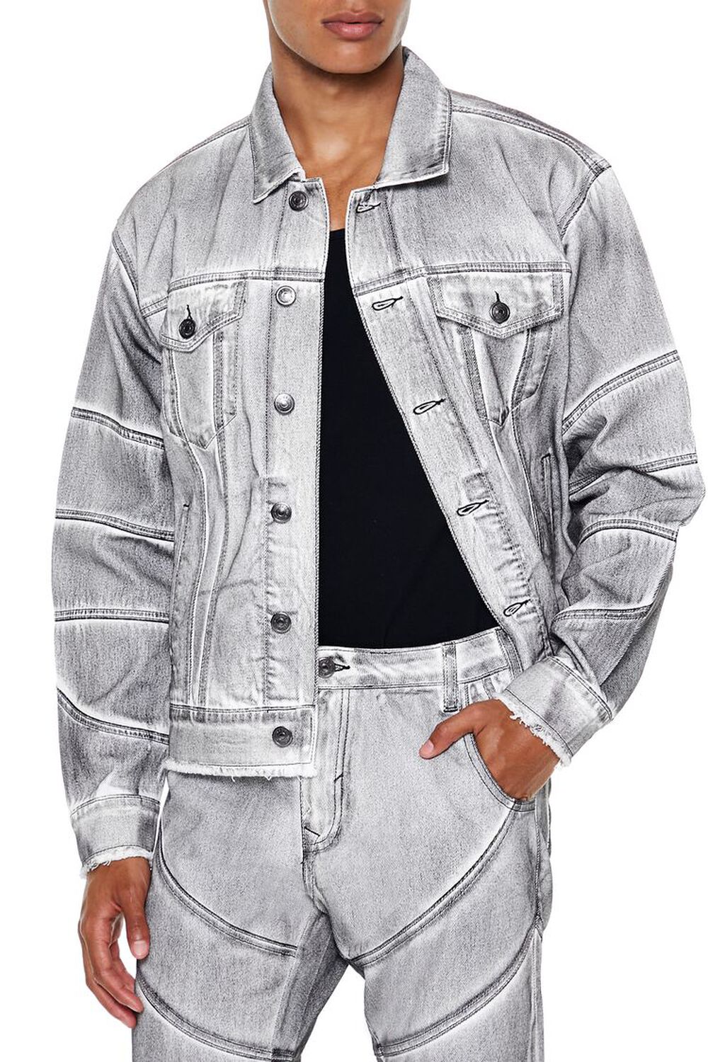 Chaqueta Demin Washed Acid Wash