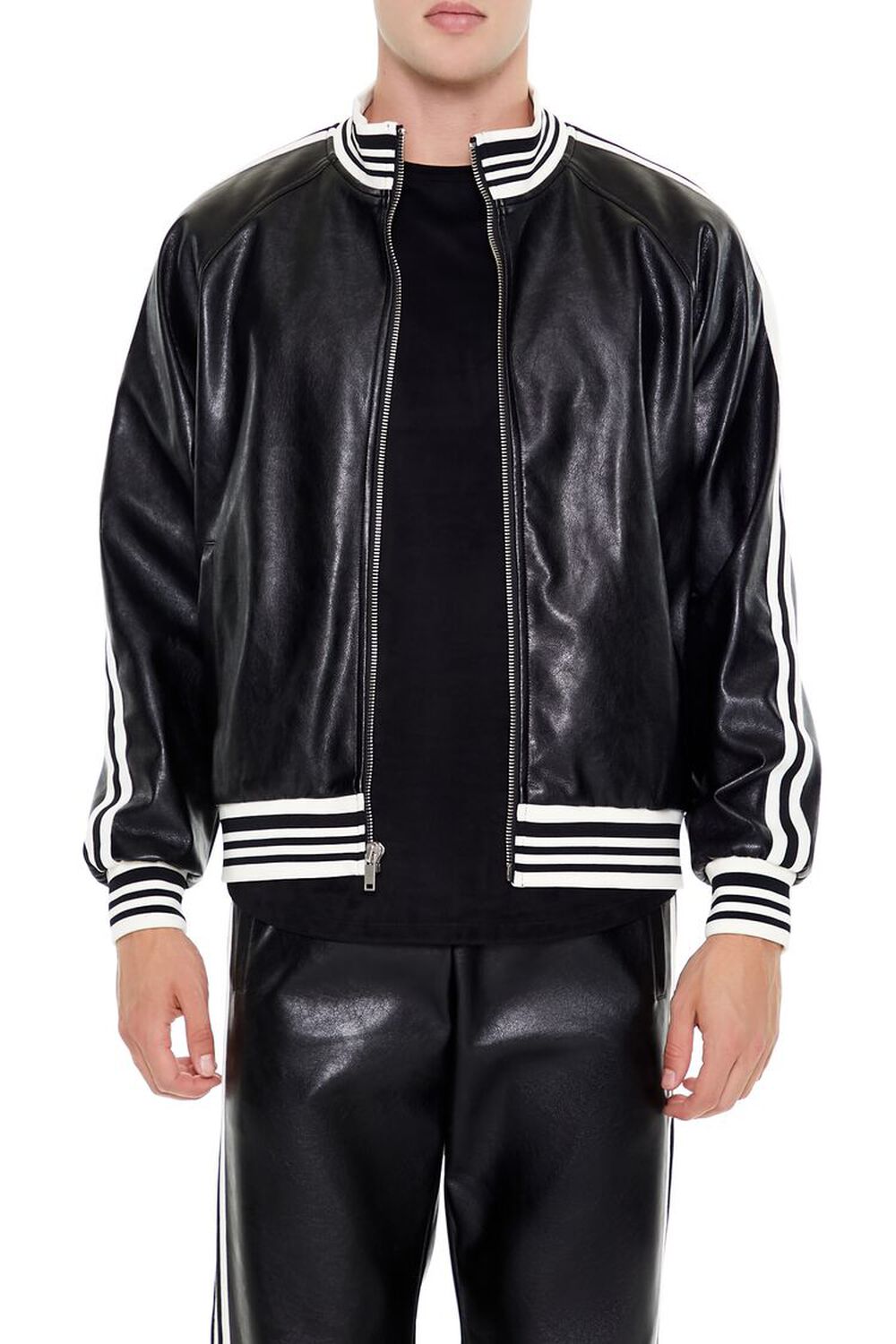 Chaqueta Bomber Varsity-Striped